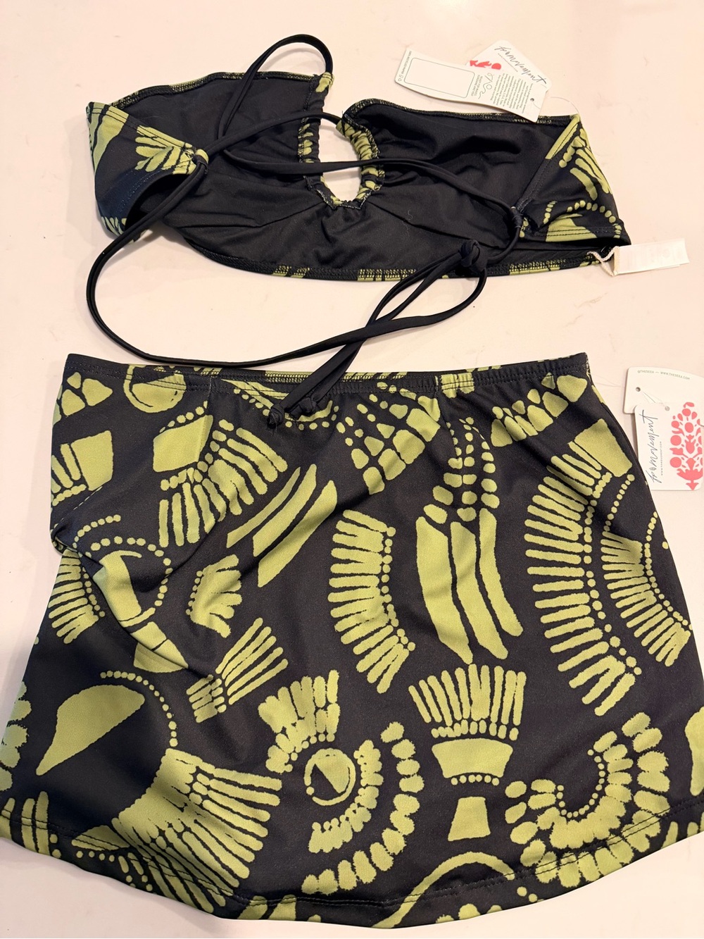 Seea black and green bikini set size L - Picture 3 of 3